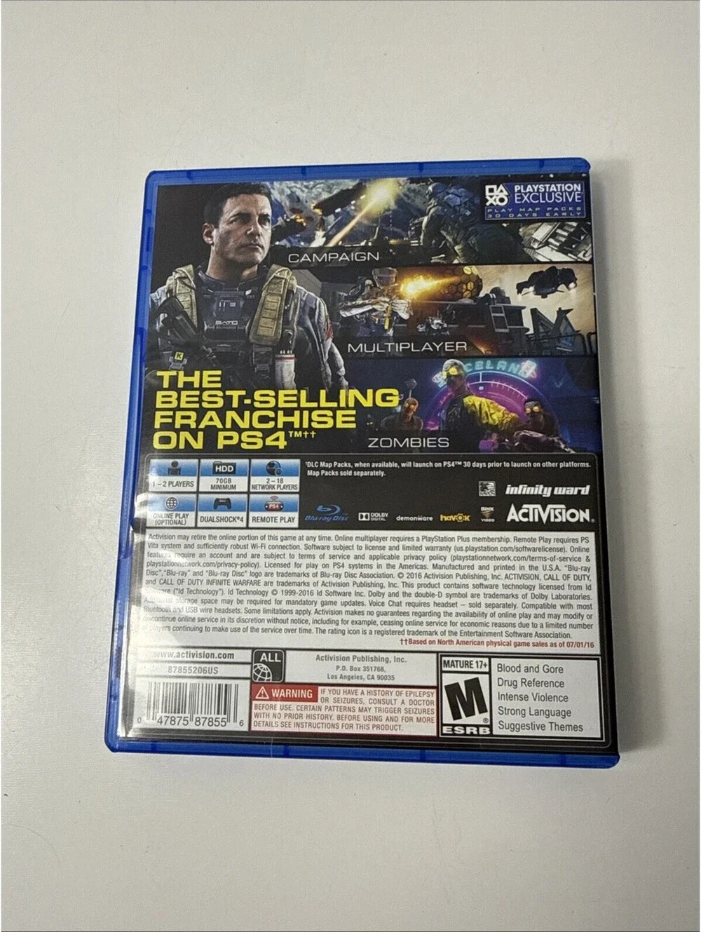 Call of Duty: Infinite Warfare (Sony PlayStation 4, 2016) PS4 Tested